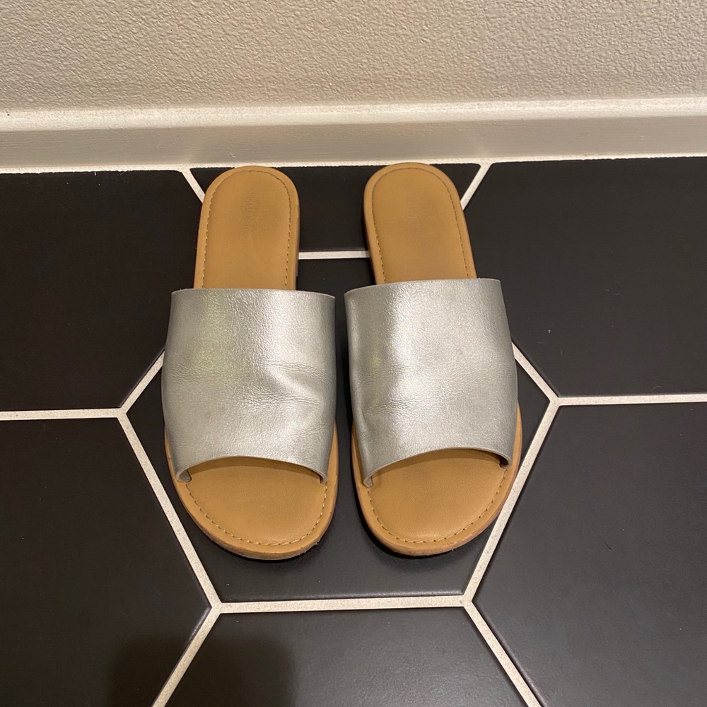 Merona Target Silver Slide Sandal